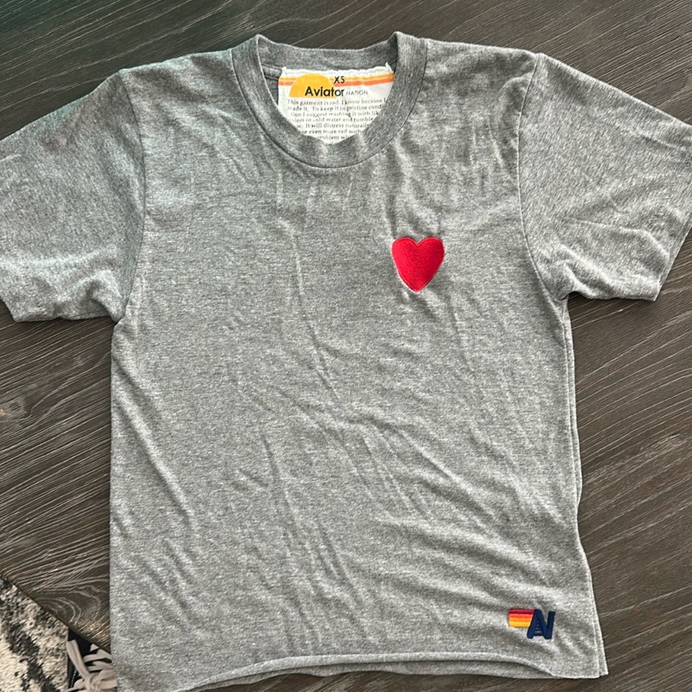 Aviator nation grey t shirt